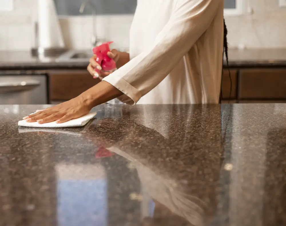 cleaning counter easily