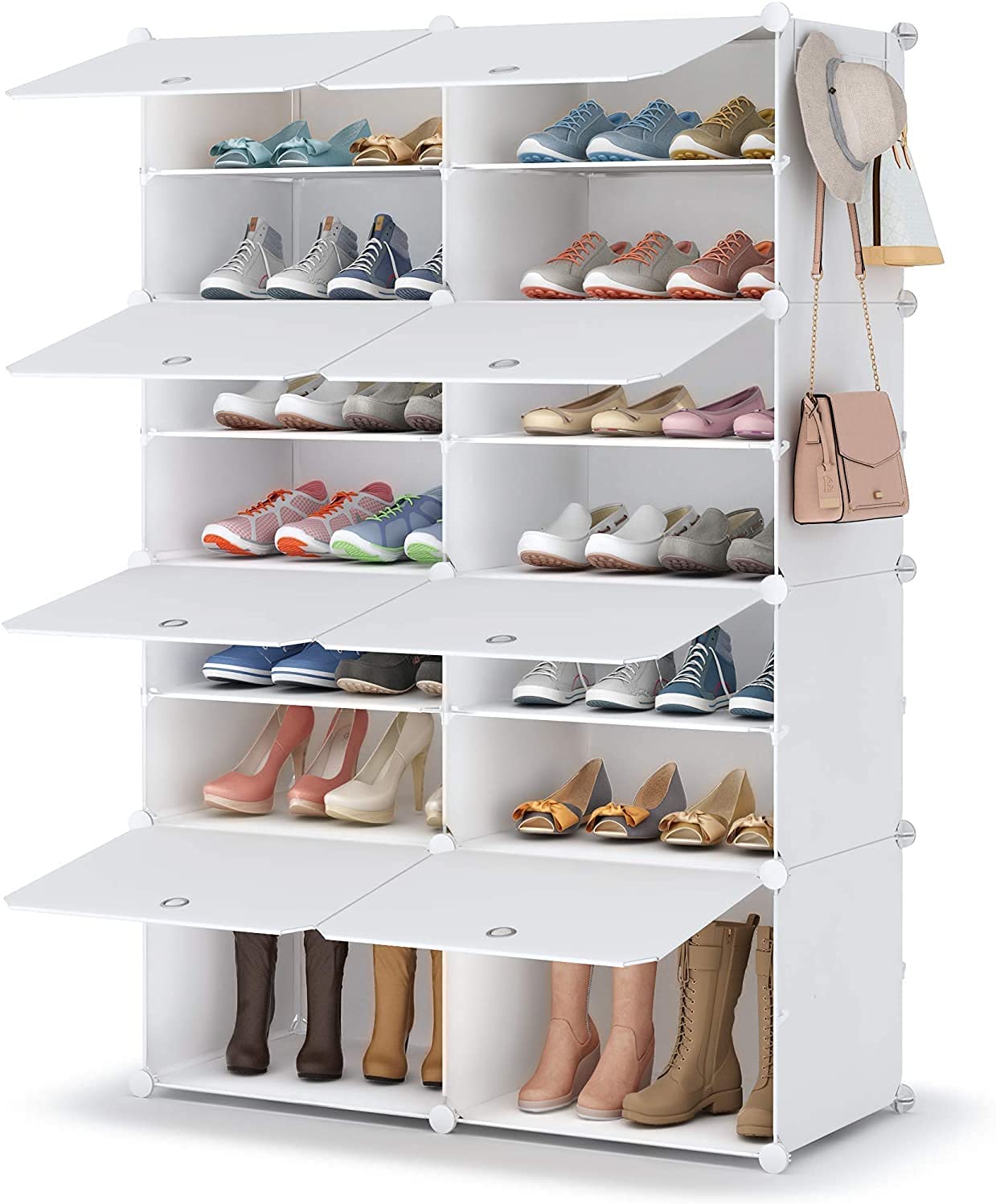7 Tier Shoe Storage Cabinet 28 Pair