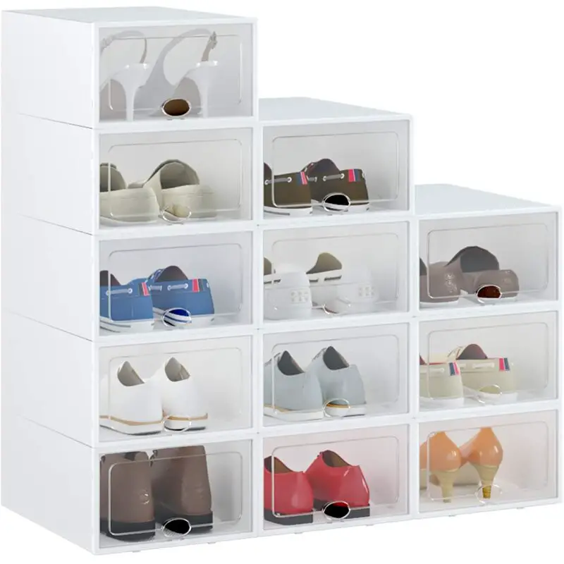 Shoe Organizer Containers with Lids