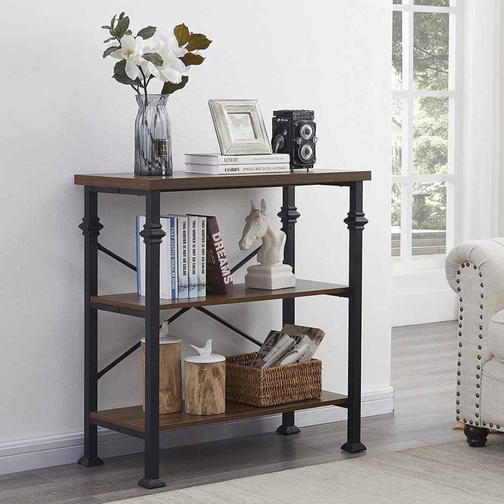 3-Tier Rustic Bookshelf