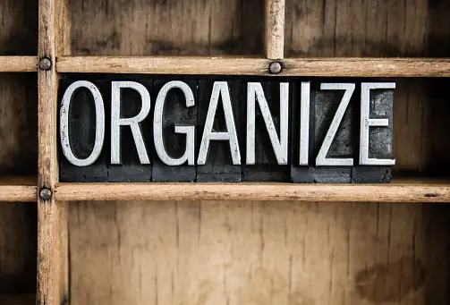 Organize sign in empty drawer