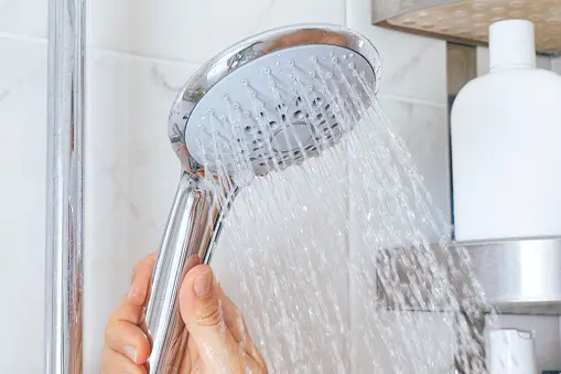 Hand holding removable showerhead