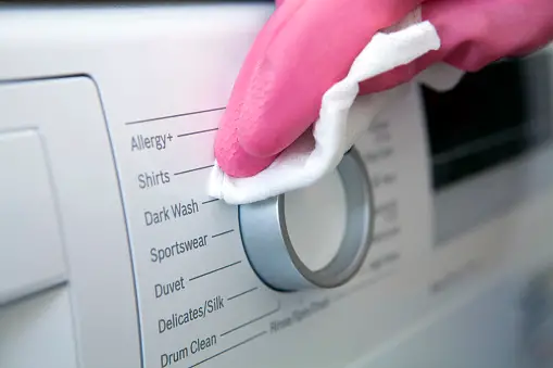 Hand cleaning knob of washing machine