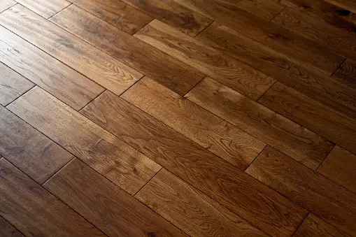 Hardwood flooring in dark wood